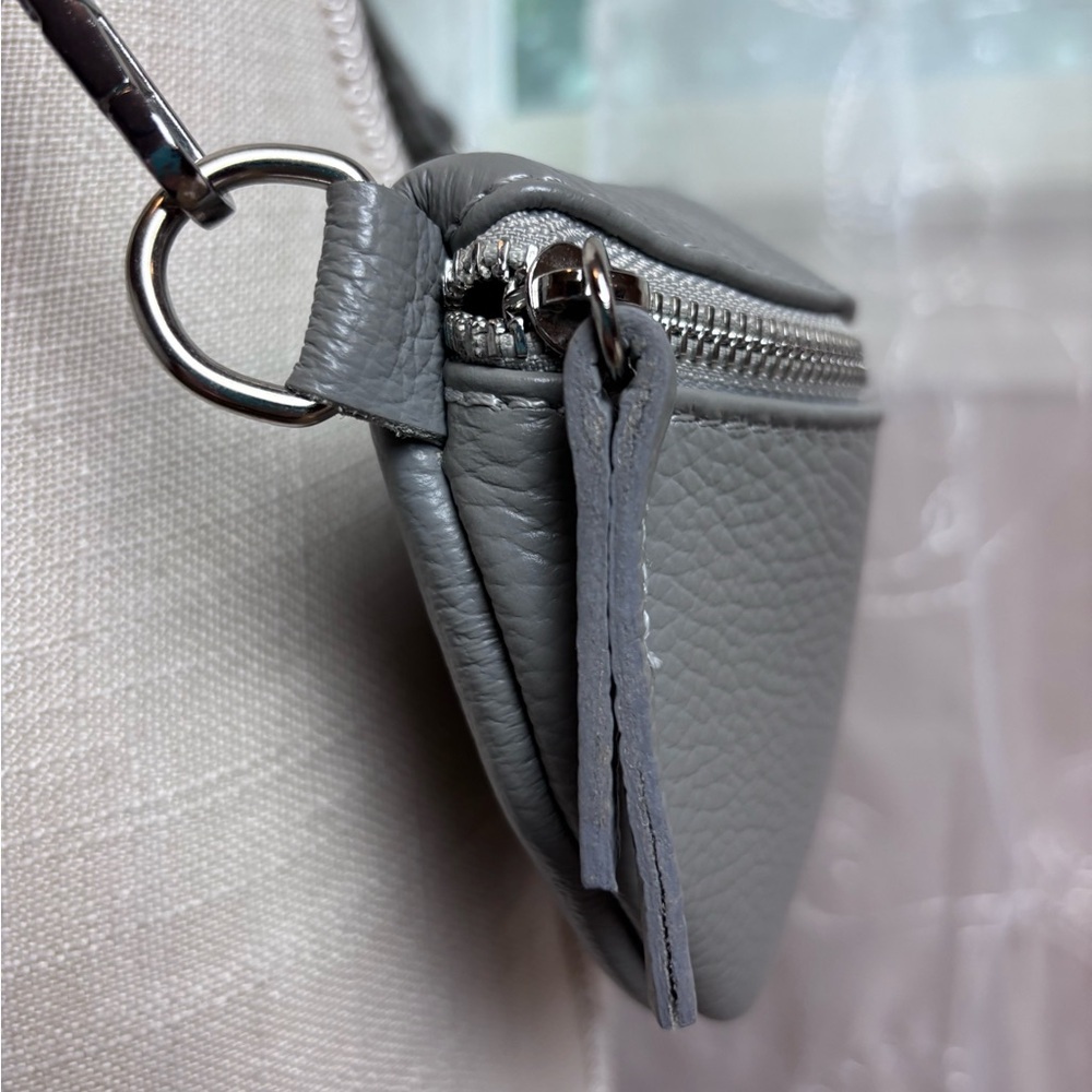 Minimalist Grey Crossbody Belt Bag - Picture 3 of 16